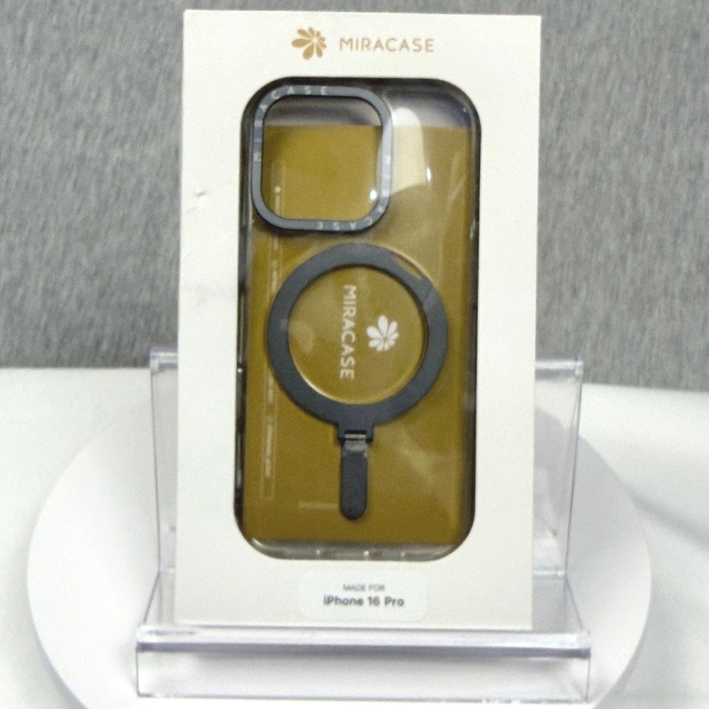 Miracase iPhone 16 Pro Magnetic Case with Built-in Kickstand Clr Gold X004G87TX9